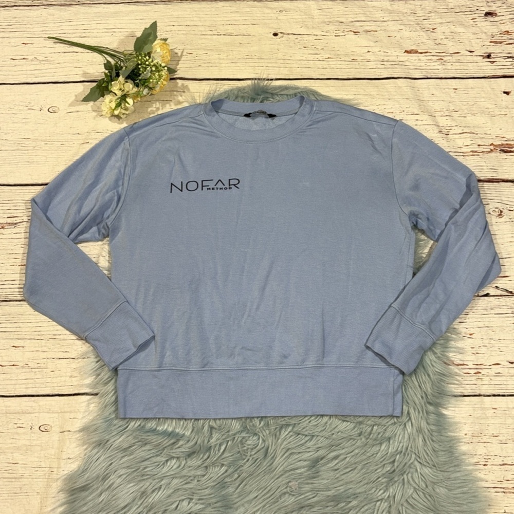Splits59 Blue Sonja Fleece No Far Method Pilates Crewneck Sweatshirt